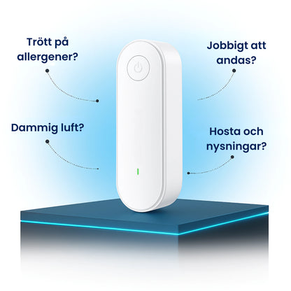 Luftjonisator – plug-in luftrenare utan filter för sovrum och vardagsrum