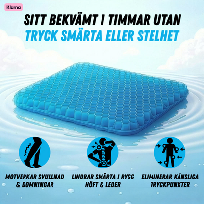 Ergonomisk sittkudde med bikakestruktur - bekvämt sittande hela dagen