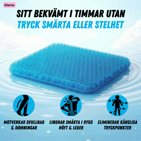 Ergonomisk sittkudde med bikakestruktur - bekvämt sittande hela dagen