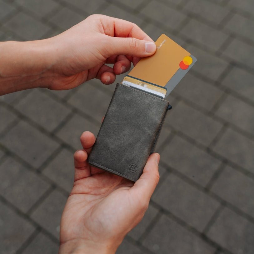 Smart Plånbok Med RFID-Skydd Och Korthållare