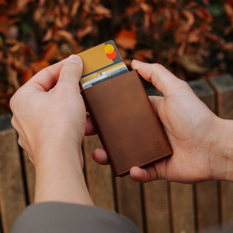 Smart Plånbok Med RFID-Skydd Och Korthållare