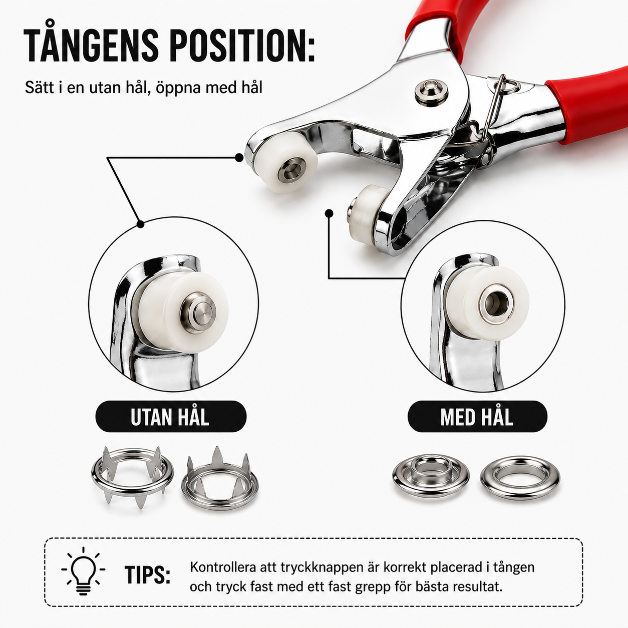 Knappuppsättning – 100 knappar för reparation och DIY