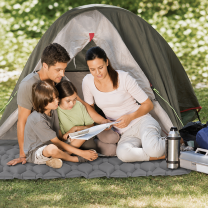 Uppblåsbart liggunderlag 10 cm – för camping och friluftsliv