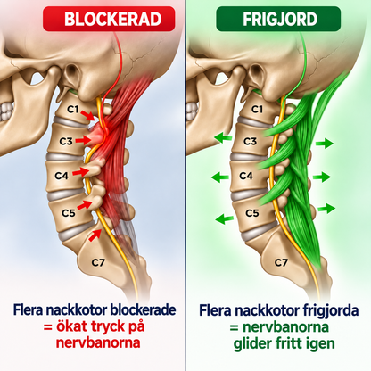 3-i-1 Nackavslappnare – Rött Ljus, Värme & Massage