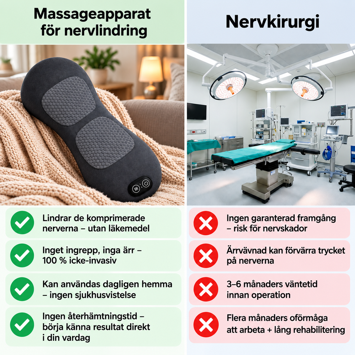 3-zons djupmassageapparat för ryggen