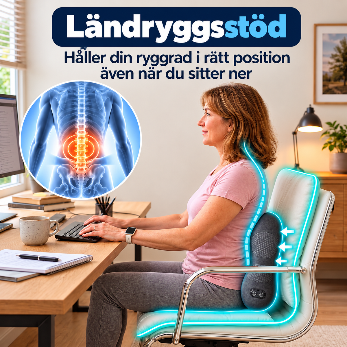 3-zons djupmassageapparat för ryggen