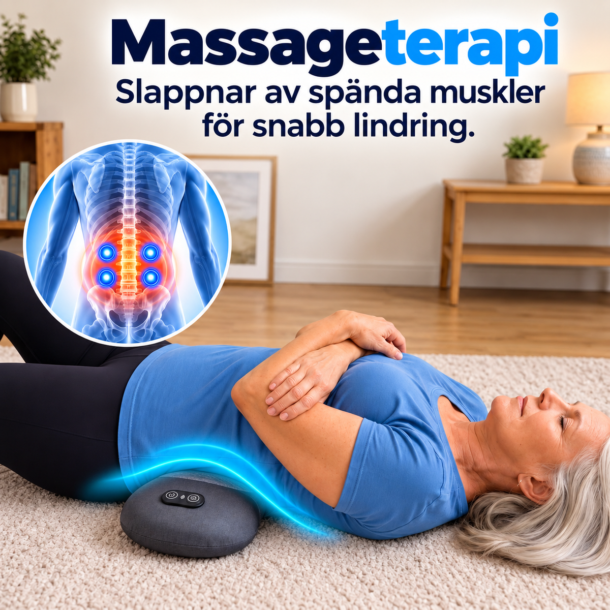 3-zons djupmassageapparat för ryggen
