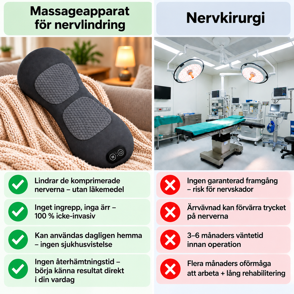 3-zons djupmassageapparat för ryggen