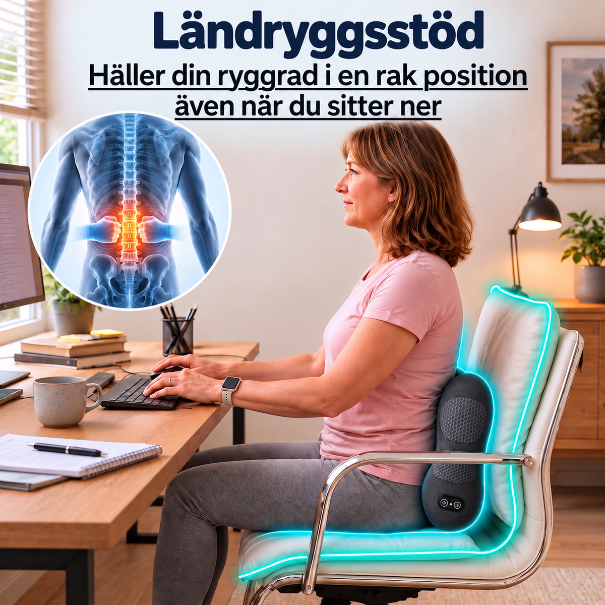 3-zons djupmassageapparat för ryggen