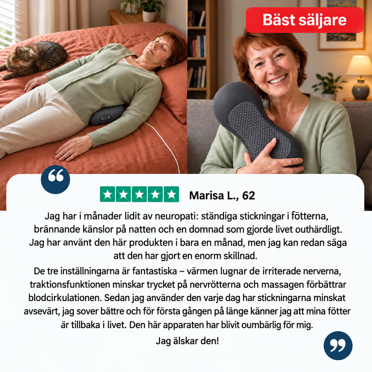 3-zons djupmassageapparat för ryggen