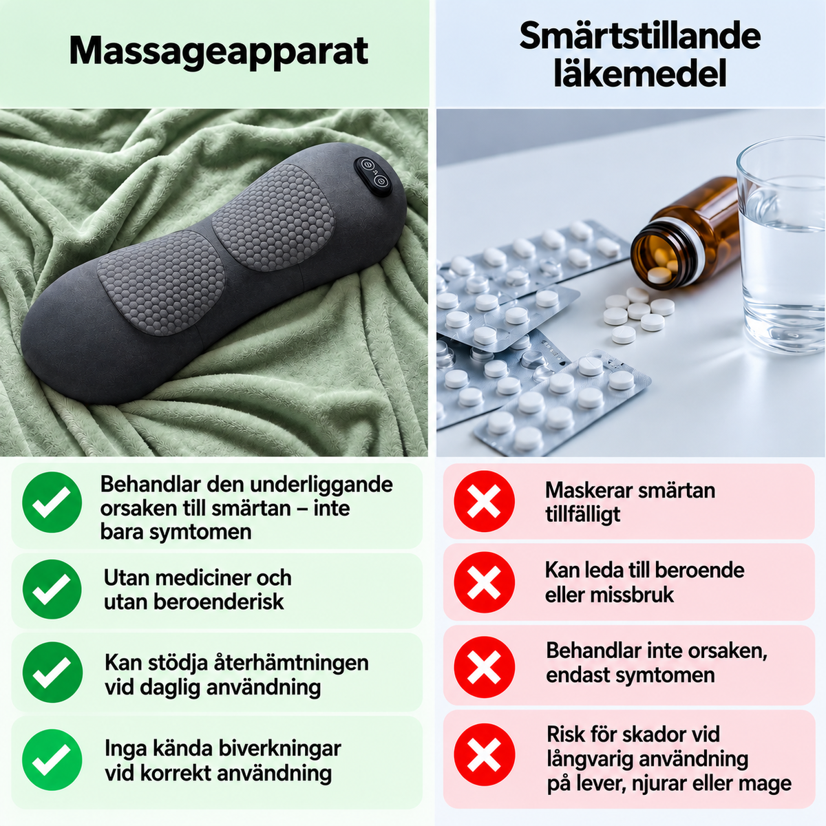 3-zons djupmassageapparat för ryggen