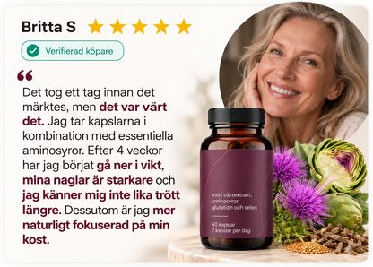 Växtextrakt, Selen & Aminosyror – 60 Kapslar