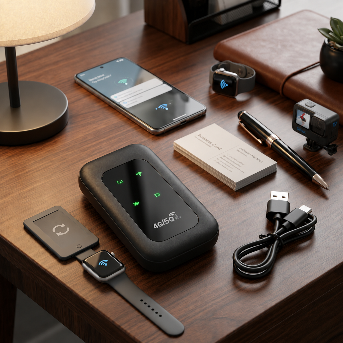 Bärbar WiFi-router – Anslut upp till 10 enheter