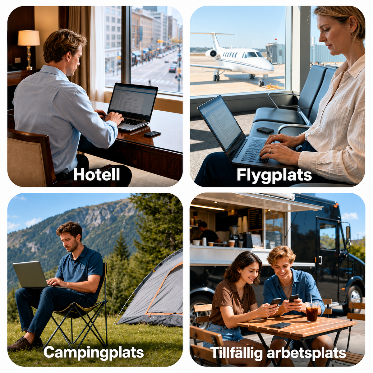 Bärbar WiFi-router – Anslut upp till 10 enheter