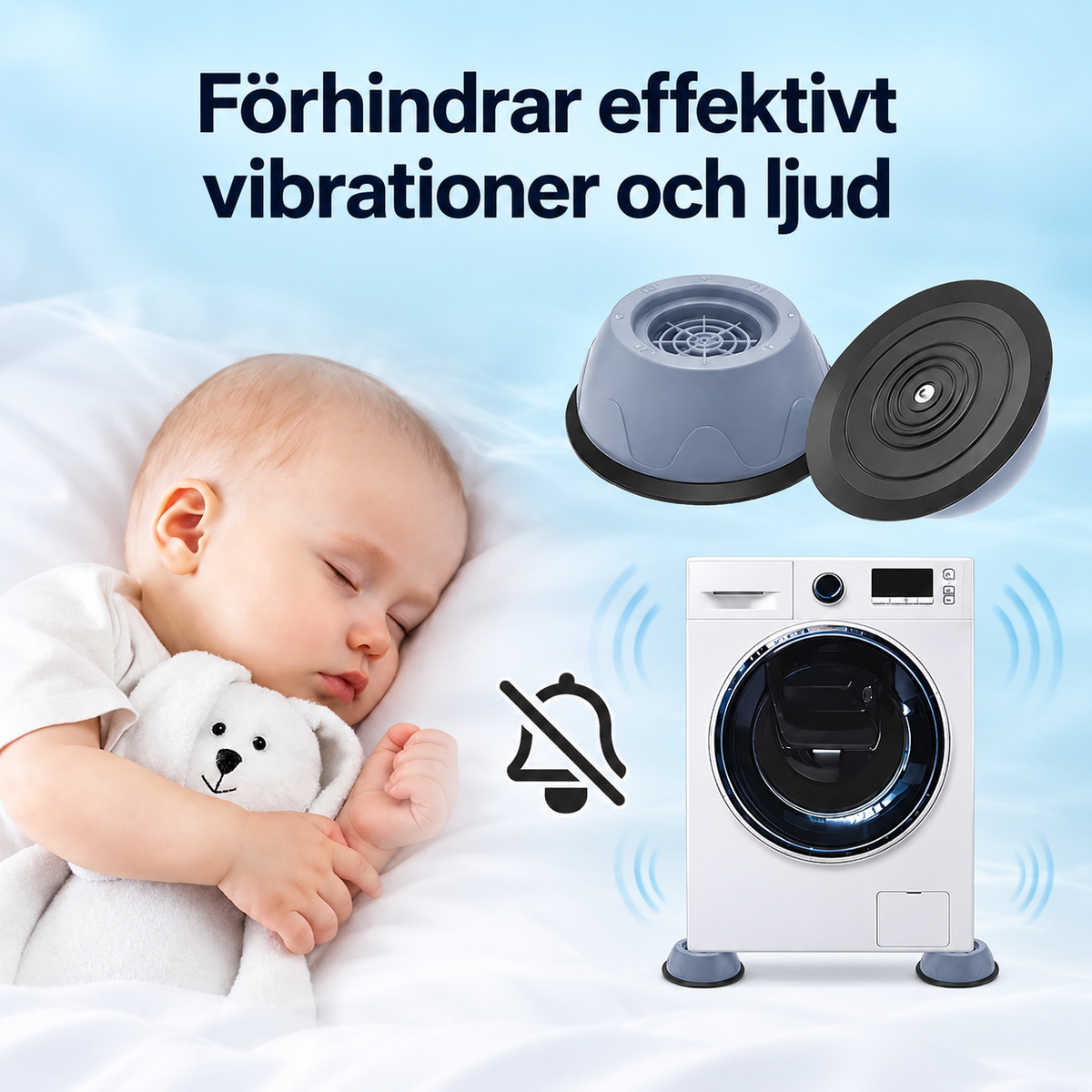 Vibrationsdämpande Fötter För Tvättmaskin