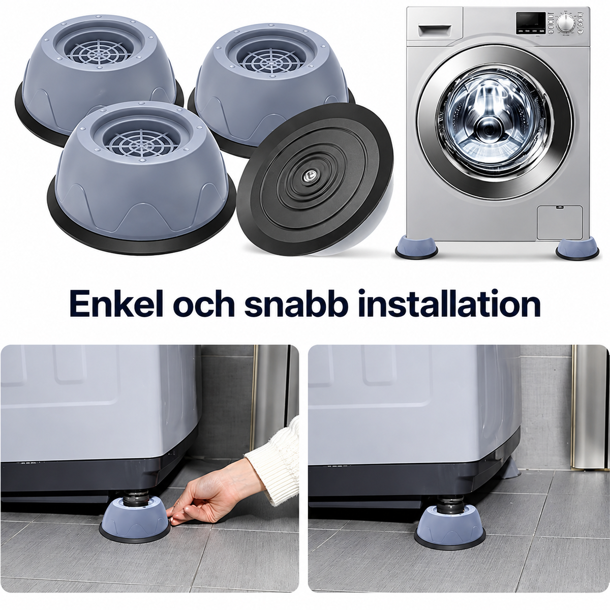 Vibrationsdämpande Fötter För Tvättmaskin