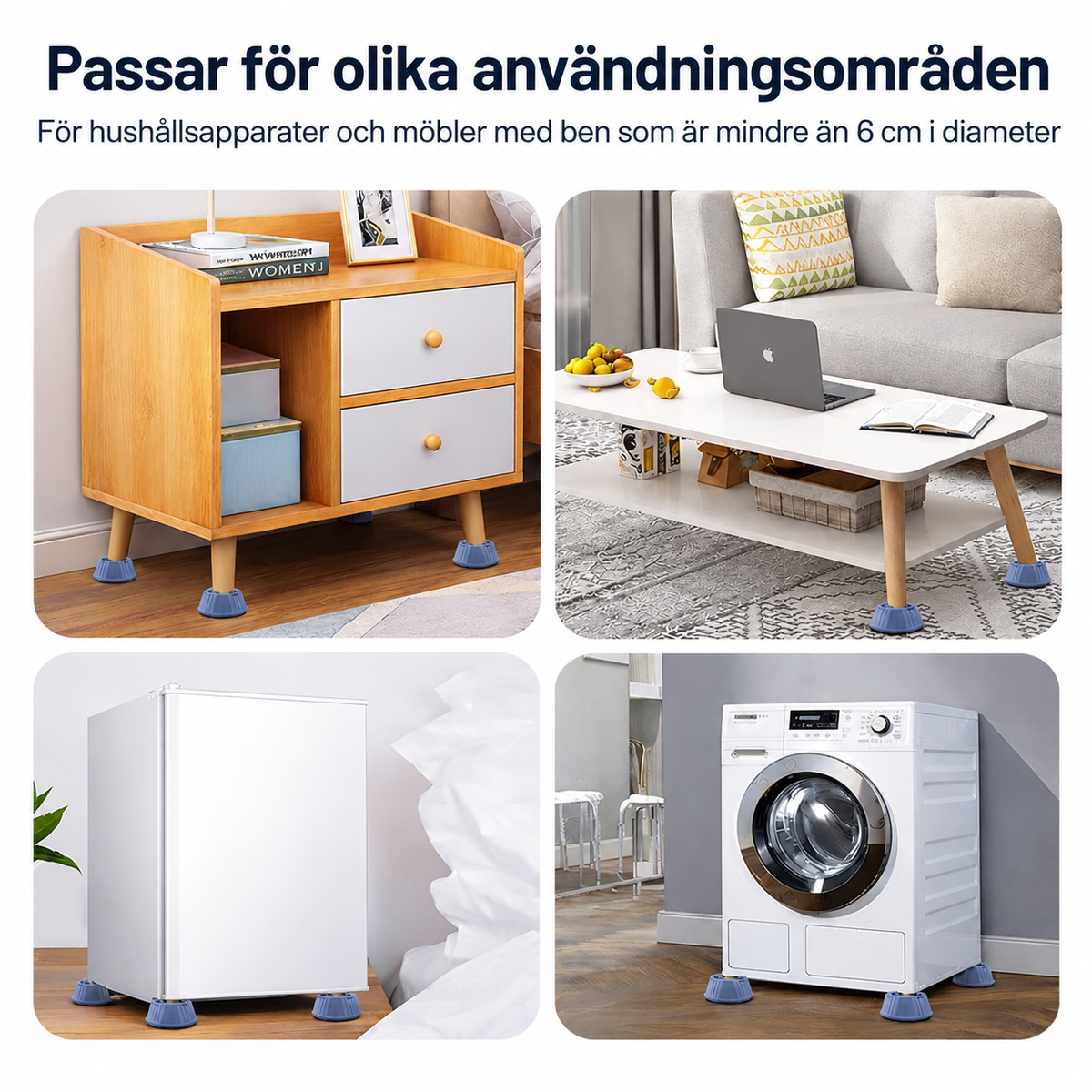 Vibrationsdämpande Fötter För Tvättmaskin