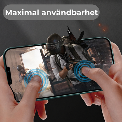 Dubbelsidigt Skyddande Mobilskal Med Härdat Glas