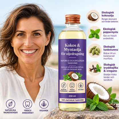 Oljedragning Duo – Kokos & Mint För Fräsch Andedräkt