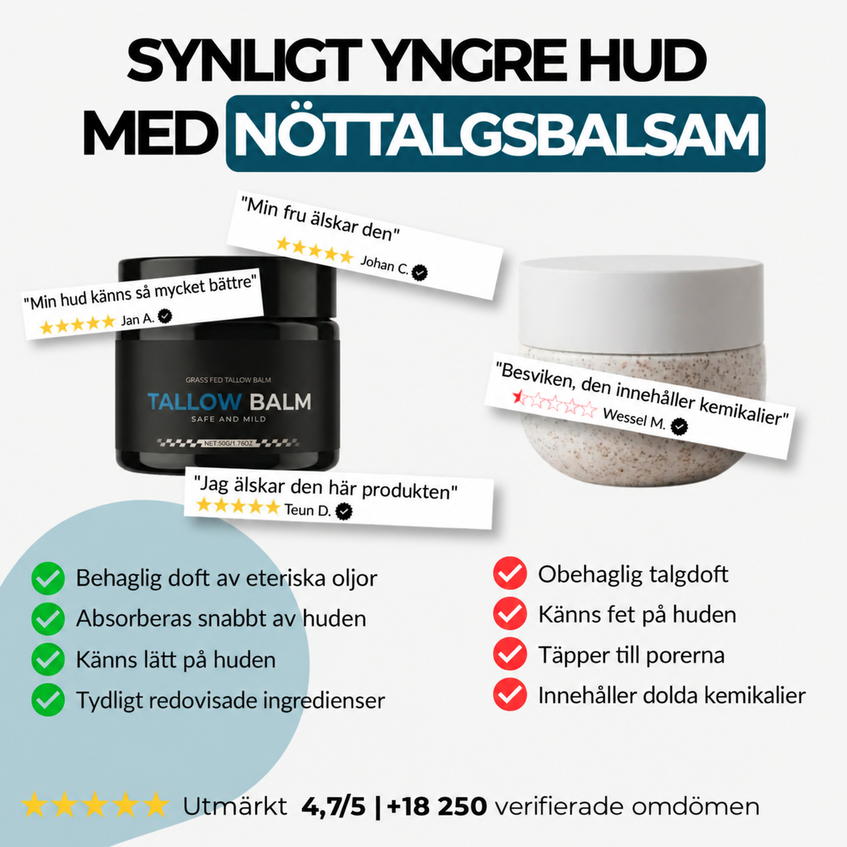 Balsam Med Nötkreaturstalg – För Mjuk & Återfuktad Hud