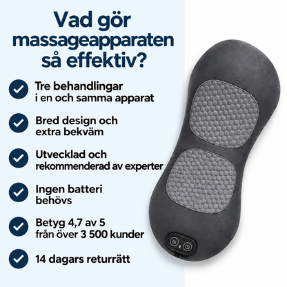 3-zons djupmassageapparat för ryggen