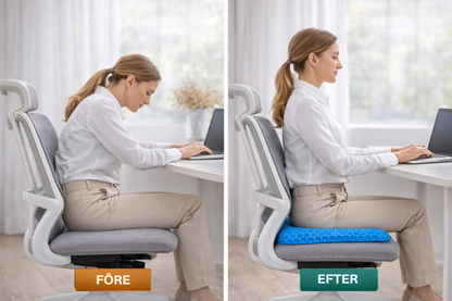 Ergonomisk sittkudde med bikakestruktur - bekvämt sittande hela dagen