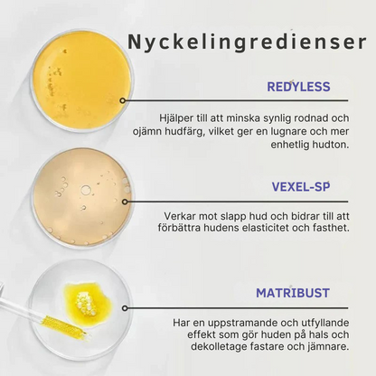 Uppstramande kräm för hals och dekolletage