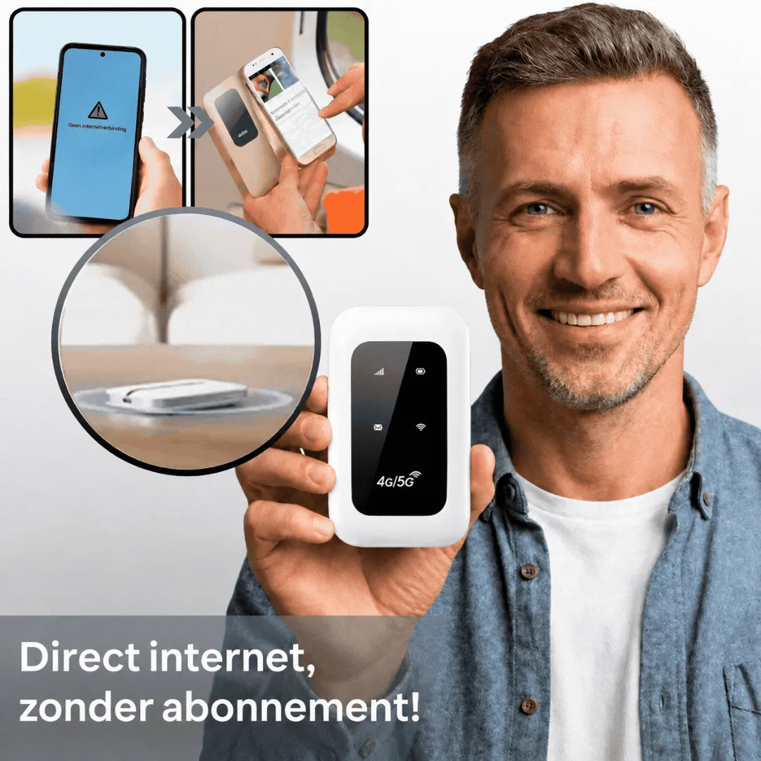 Bärbar WiFi-router – Anslut upp till 10 enheter