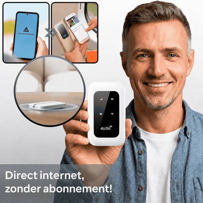 Bärbar WiFi-router – Anslut upp till 10 enheter